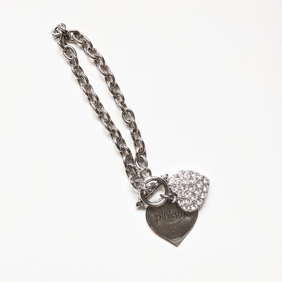 Pinkstix Silver Chain Bracelet with Hearts - Picture 9 of 13